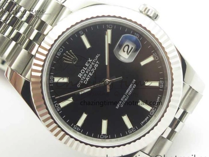 Black Markers Jubilee DateJust Edition on Best 41 REF Clone 126334 Bracelet 1:1 V2 A3235 SS Stick Dial 0927